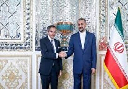 المدير العام للوكالة الدولية للطاقة الذرية يلتقي  وزير الخارجية الإيراني