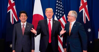 ترامب يلتقى مع زعيمى اليابان وأستراليا لبحث ملف كوريا الشمالية