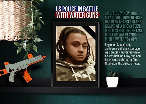 Young Journalists Club - US police in Battle with Water Guns!