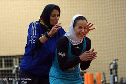 تمرین حریفان ایران در لیگ ملت‌های والیبال با حضور وزیر ورزش