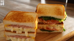 آموزش دستور پخت ساندویچ پنیری مرغ  + فیلم