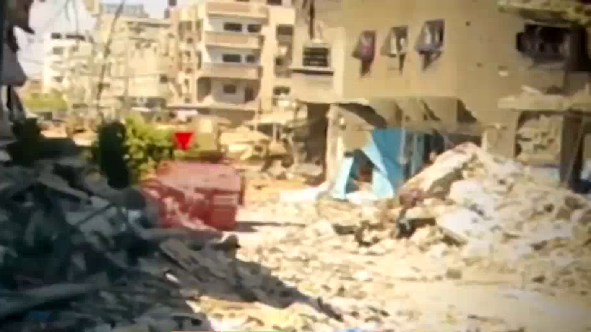 لحظه فرار صهیونیست‌ها پس از حمله موشکی گردان‌های قسام+ فیلم